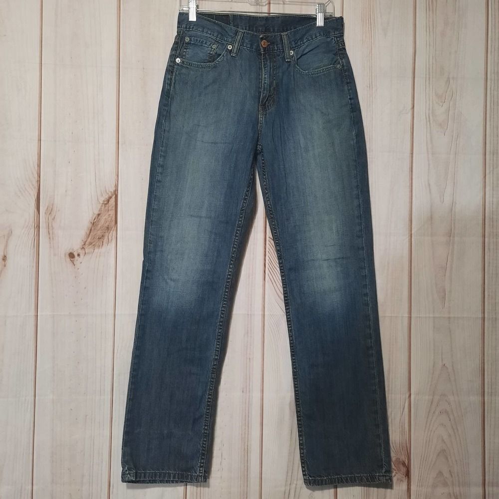 Levis 514 Straight Fit Mens Blue Jeans Medium Wash Denim W30 L32‎